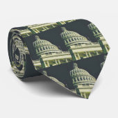 U.S. Capitol Building Tie Krawatte (Gerollt)