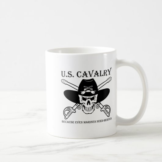 U.s. Cavalry Because Even Marines Need Heroes Funn Kaffeetasse (Rechts)