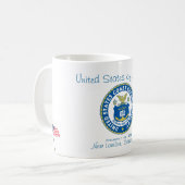 U.S.Coast Schutz-Akademie Kaffeetasse (Vorderseite Links)