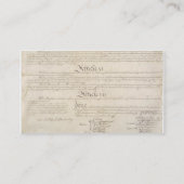 U.S. Constitution_Pg1 und 4 Visitenkarte (Rückseite)