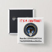 U.S. Cyber-Befehl: Es ist ein Kochbuch! Button (Vorne & Hinten)