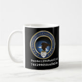 U.S. Cyber-Befehl Kaffeetasse (Links)