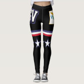 U.S. Die Jungferninseln-Flagge Leggings (Vorderseite)