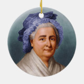 U.S. First Lady Martha Dandridge Custis Washington Keramik Ornament (Hinten)