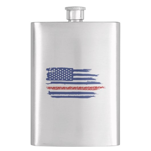 U.S. Flag Cycling Flachmann (Vorderseite)