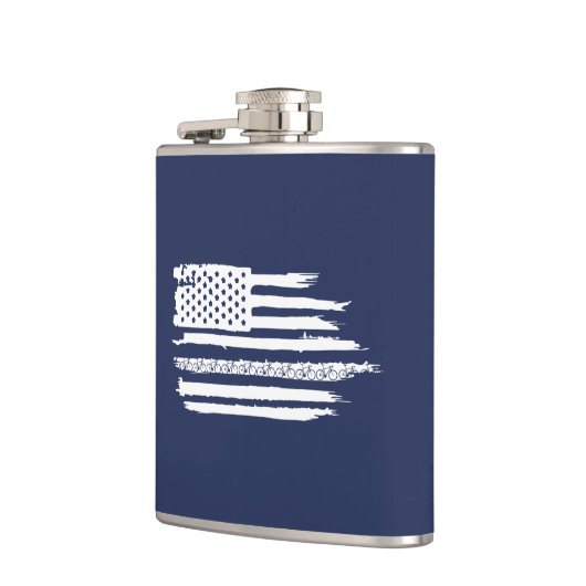 U.S. Flag Cycling Flachmann (Links)