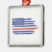 U.S. Flag Cycling Ornament Aus Metall (Links)