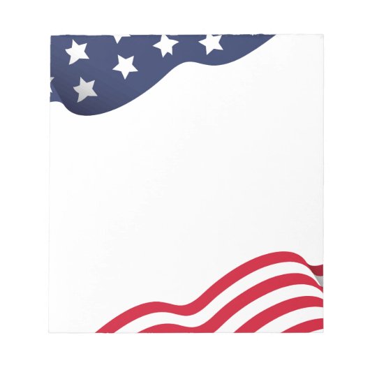 U.S. Flag Notepad Notizblock (Vorderseite)