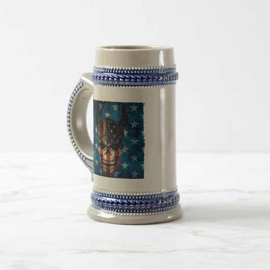 U.S. Flag Patriotic Bierglas (Vorderseite Links)