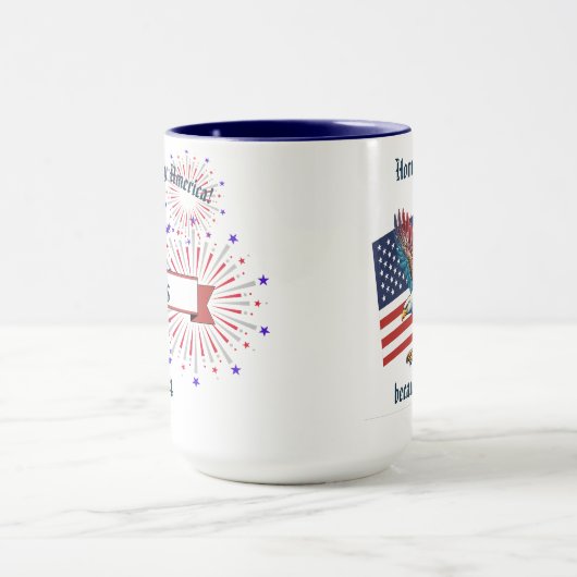 "U.S. Flag with Eagle" Anpassbar Tasse (Zentrum)