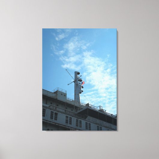 U.S.-Flagge auf den US-Staaten Leinwanddruck (Vorderseite)