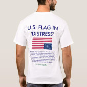 U.S. FLAGGE IN DER BEDRÄNGNIS T-Shirt (Rückseite)