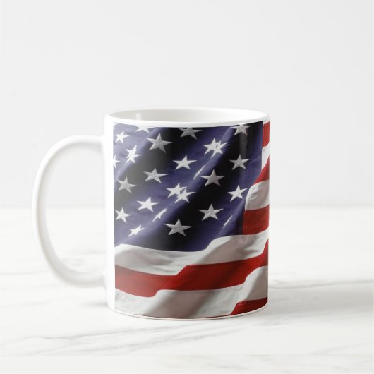 U.S. Flagge Kaffeetasse (Links)