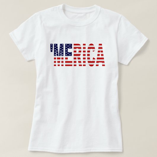 U.S. Flagge 'MERICA Shirt (Design vorne)