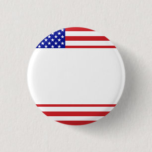 U.S. Flagge - schreiben Sie Ihren eigenen Text Button