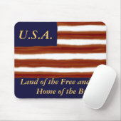 U.S. Flaggen-personalisierte Mausunterlage Mousepad (Mit Mouse)