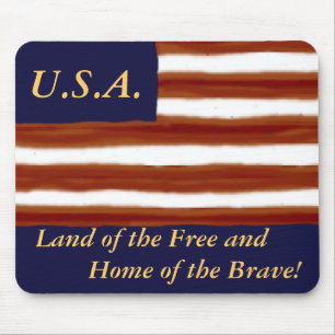 U.S. Flaggen-personalisierte Mausunterlage Mousepad