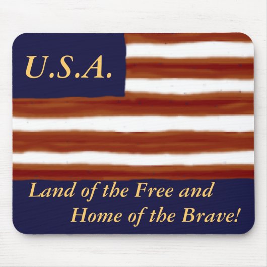 U.S. Flaggen-personalisierte Mausunterlage Mousepad (Vorne)