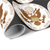 U.S. Gericht-Siegel Geschenkpapier (Rolleneckpunkt)