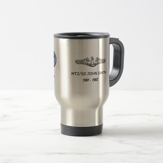 U.S. GRANT CUSTOM REISE CUP (Stainless Steel) Reisebecher (VorderseiteRechts)