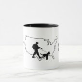 U.S. Grenzpatrouillentag Tasse (Zentrum)