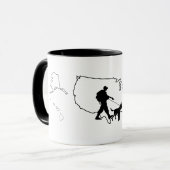 U.S. Grenzpatrouillentag Tasse (Vorderseite Links)