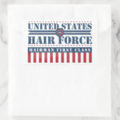 U.S. Hair Force HV First Class Rechteckiger Aufkleber (Tasche)