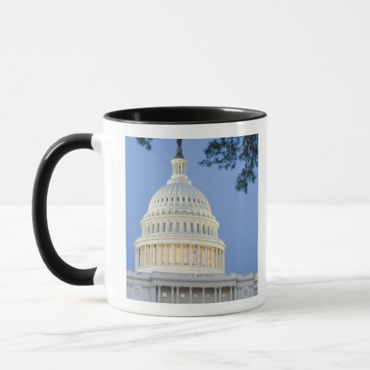 U.S. Hauptstadt an der Dämmerung, Washington DC Tasse (Links)