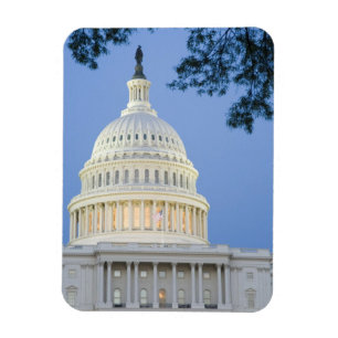 U.S. Hauptstadt in der Abenddämmerung, Washington  Magnet