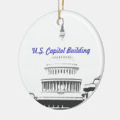 U.S. Hauptstadts-Haube, Washington DC Keramikornament (Links)