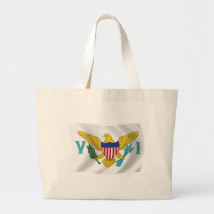 U.S. Jungfrau Islands Flag Tote Bag Jumbo Stoffbeutel