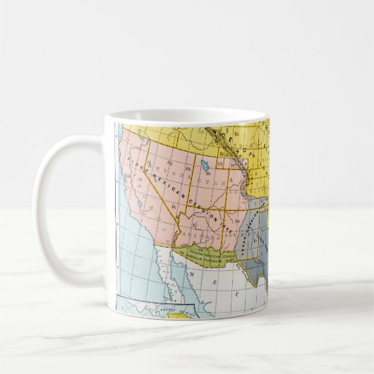 U.S. KARTE, 1776-1884 KAFFEETASSE (Links)