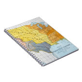 U.S. KARTE, 1776-1884 NOTIZBLOCK (Rechte Seite)