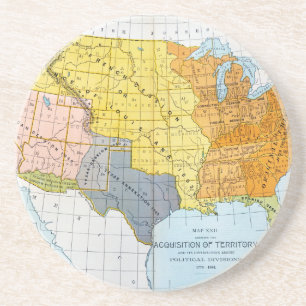 U.S. KARTE, 1776-1884 UNTERSETZER