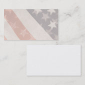 U.S. kennzeichnet transparente Visitenkarte (Vorne/Hinten)