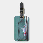 U.S. Küstenwache-Schiff in einer Flasche Gepäckanhänger (Vorderseite vertikal)