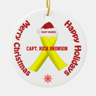 U.S. Küstenwache-Weihnachtsverzierung Keramik Ornament
