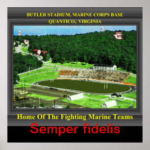 U.S.M.C.BUTLER STADION QUANTICO, VA POSTER