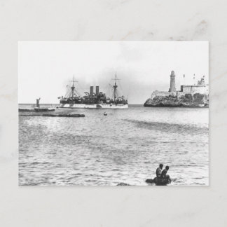 U.S.Maine betritt Havanna Postkarte