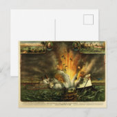 U.S. Maine Explosion Postkarte (Vorne/Hinten)