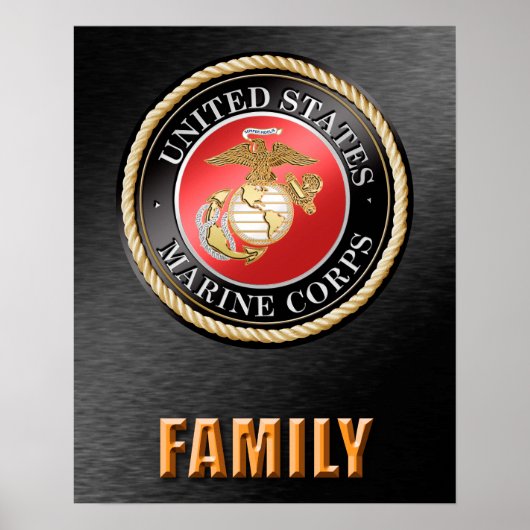 U.S. Marine Corps Family Poster (Vorne)
