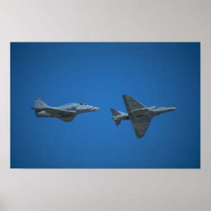 U.S. Marine-/DouglasA-4 Skyhawk Angreifer Poster