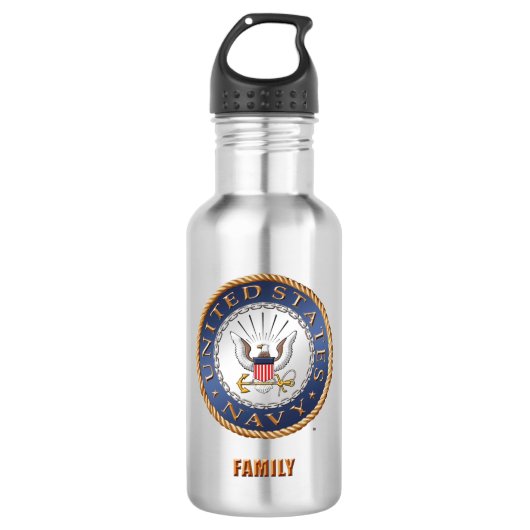 U.S. Marine-Familien-Wasser-Flasche Edelstahlflasche (Vorderseite)