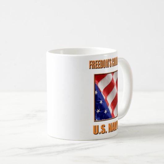 U.S. Marine-klassische weiße Tasse (VorderseiteRechts)