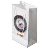 U.S. Marine pensionierte Geschenk-Tasche Kleine Geschenktüte (Vorderseite Schrägansicht)