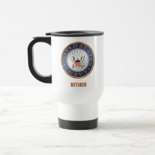 U.S. Marine pensionierte Reise-/Pendler-Tasse Reisebecher