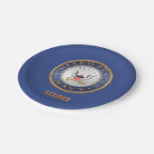 U.S. Marine pensionierter Pappteller (Schrägansicht)