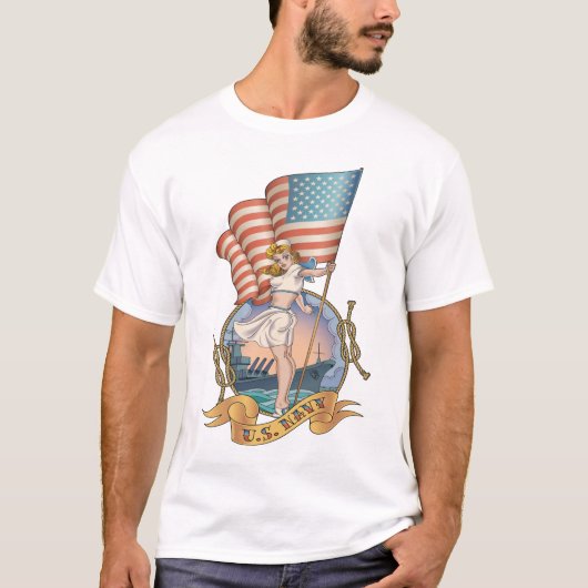 U.S. Marine-Retro Shirt (Vorderseite)