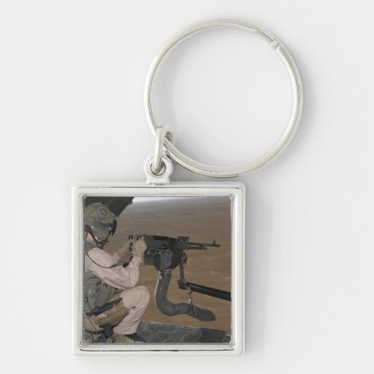 U.S. Marine-Test mit einer schweren Maschinenpisto Schlüsselanhänger (Vorne)