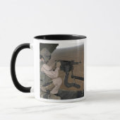 U.S. Marine-Test mit einer schweren Maschinenpisto Tasse (Links)